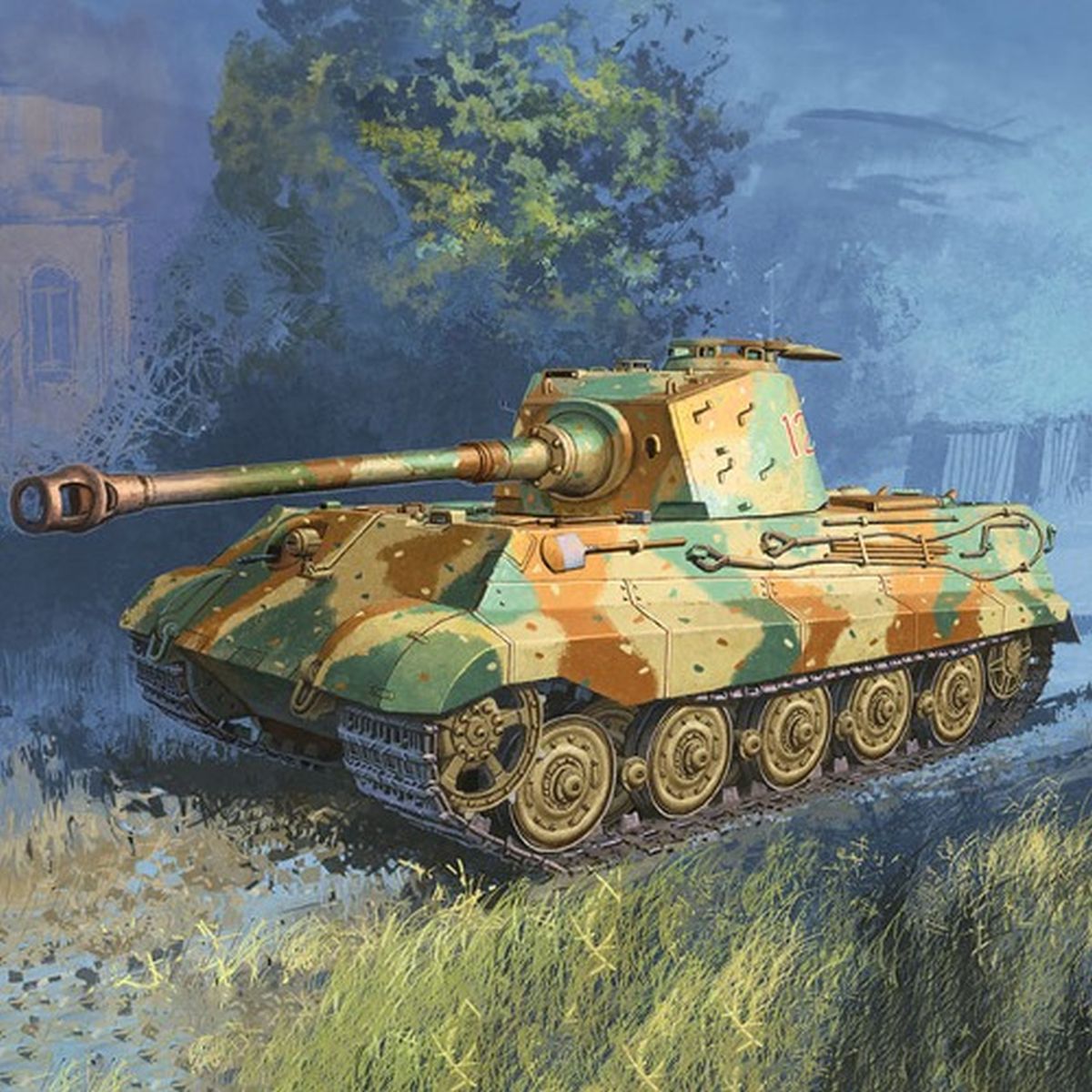 TARIFF German King Tiger w/Henschel Turret