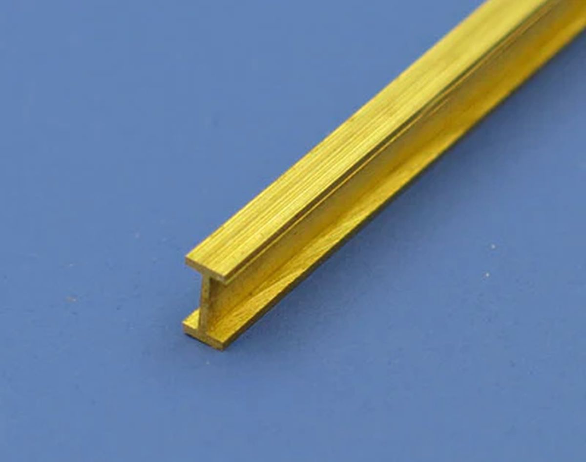 Brass I Beam 6 x 3 mm 1pcs