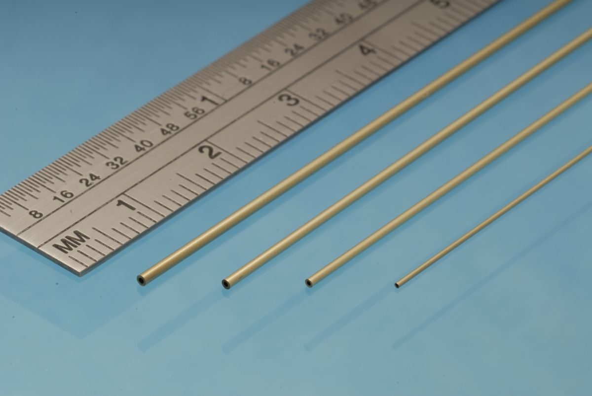 Brass Micro Tube 0.8 mm x 0.6 mm i.d. 3pcs