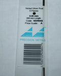 Nickel Silver Rod 0.45 mm 5pcs