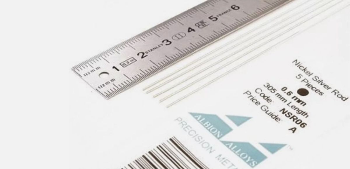 Nickel Silver Rod 0.6 mm 5pcs