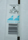 Nickel Silver Rod 1.0 mm 5pcs