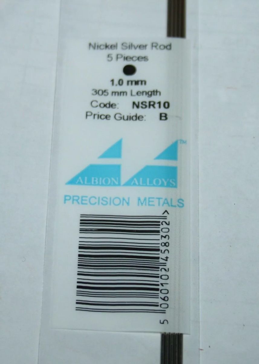 Nickel Silver Rod 1.0 mm 5pcs