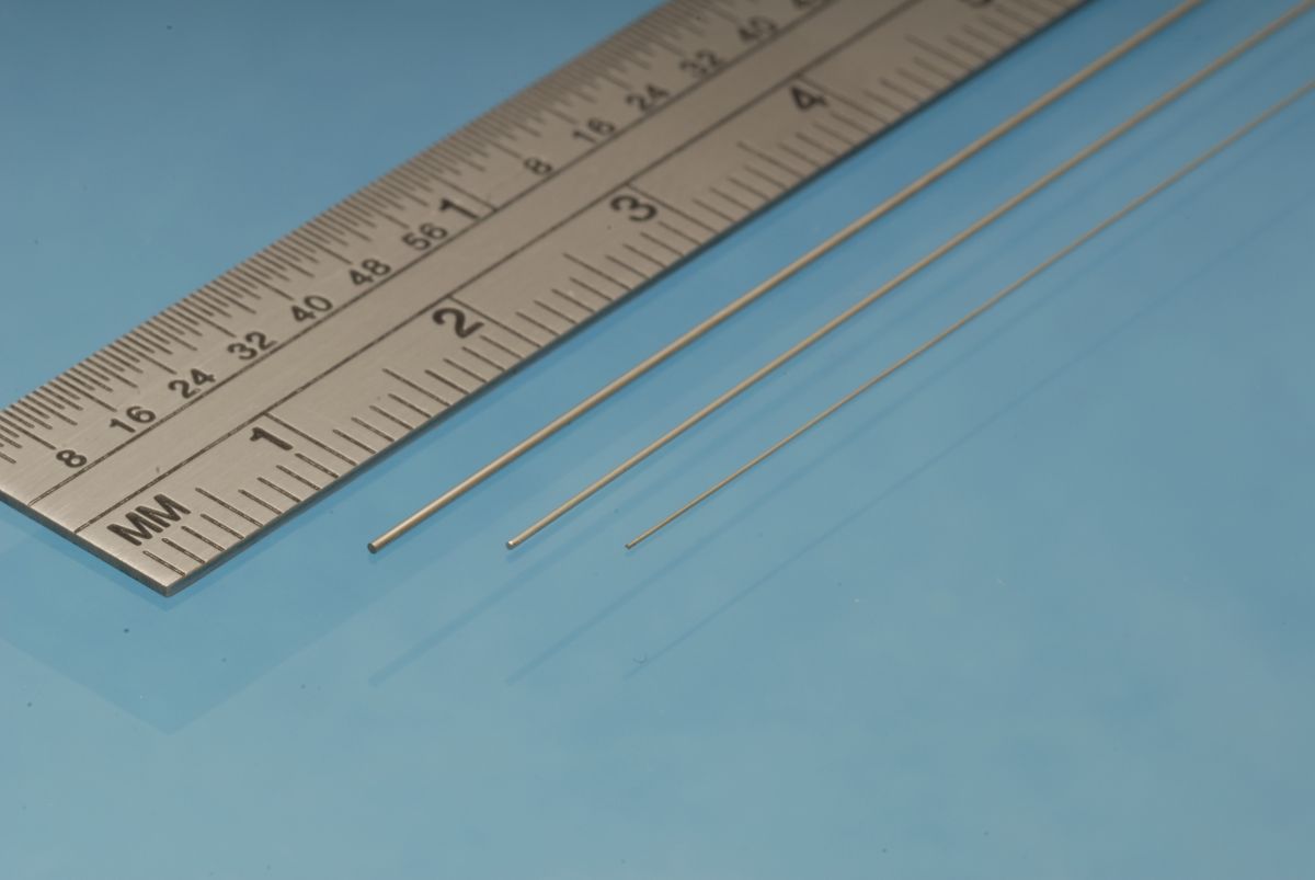 Nickel Silver Micro Tube 0.3 mm x 0.1 mm i.d. 2pcs