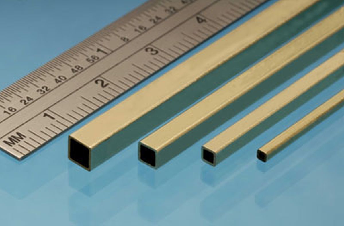 Square Brass Tube 5/32in x 5/32in