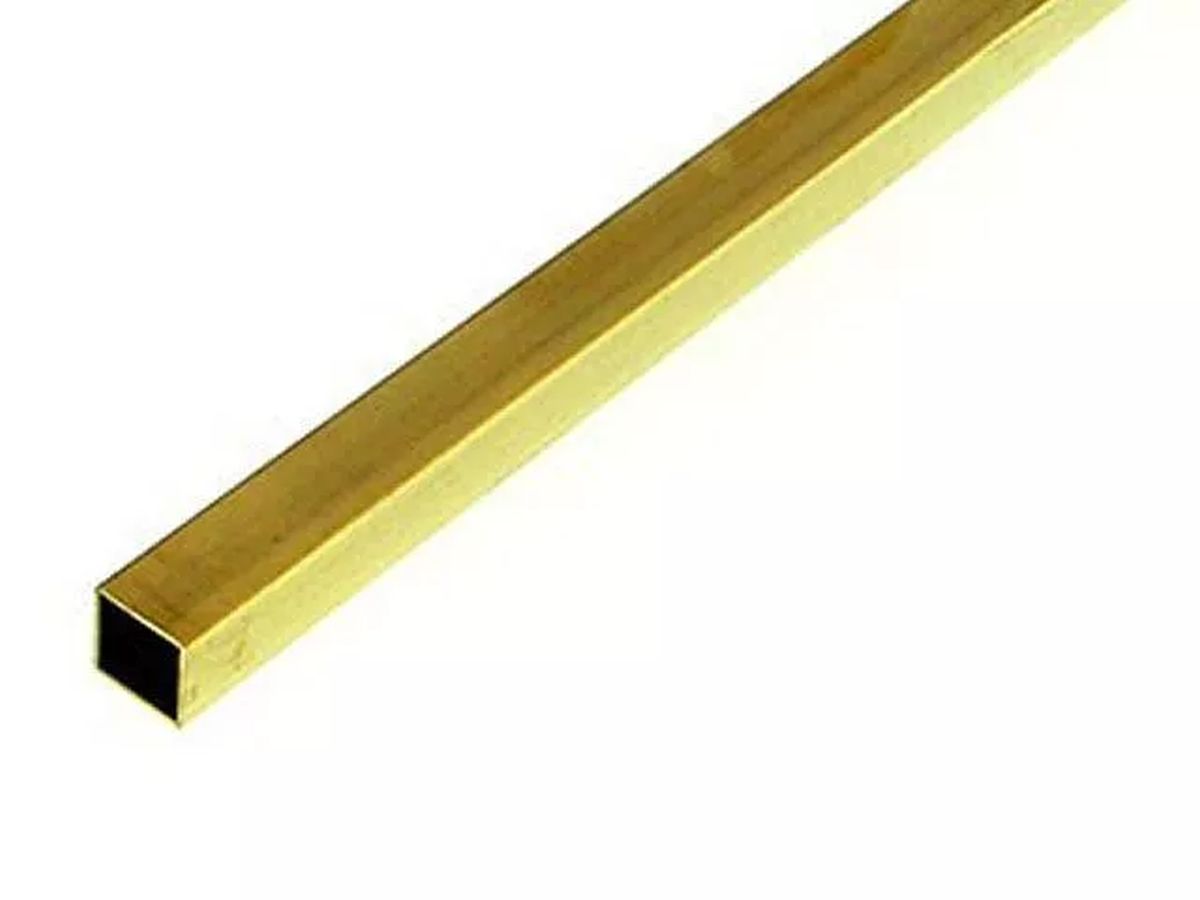 Square Brass Tube 4.76 x 4.76 mm 2pcs
