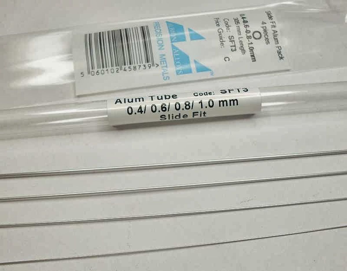 Slide Fit Aluminium Pack 0.4  0.6  0.8 & 1.0 mm 4pcs