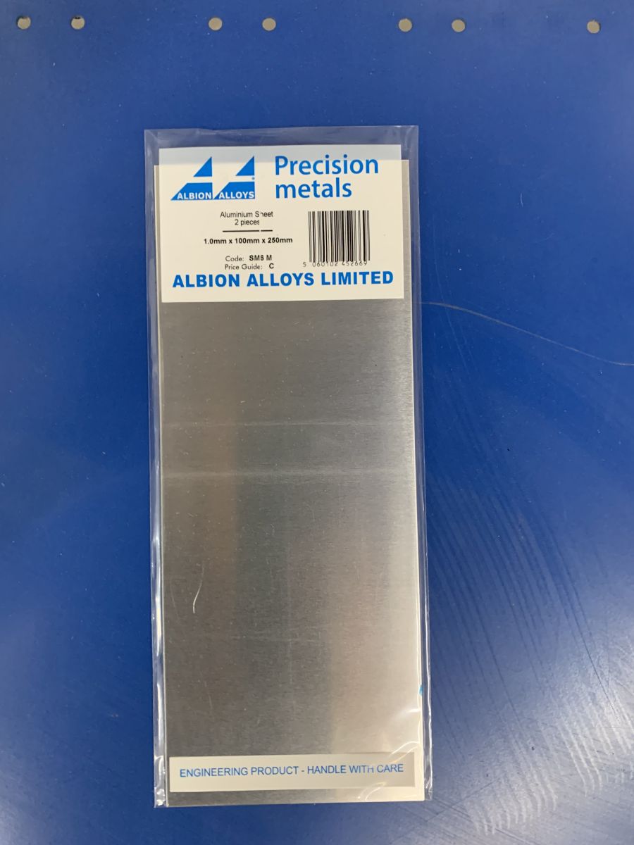 Aluminium Sheet 1.0 mm 2pcs
