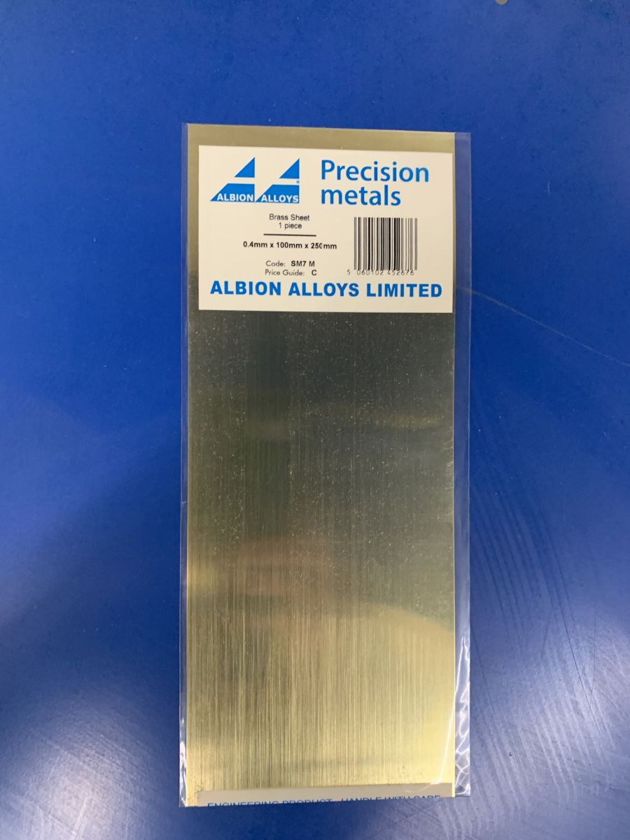 Brass Sheet 0.4 mm 1pcs