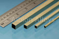 Square Brass Tube 1.6 mm x 1.6 mm 3pcs