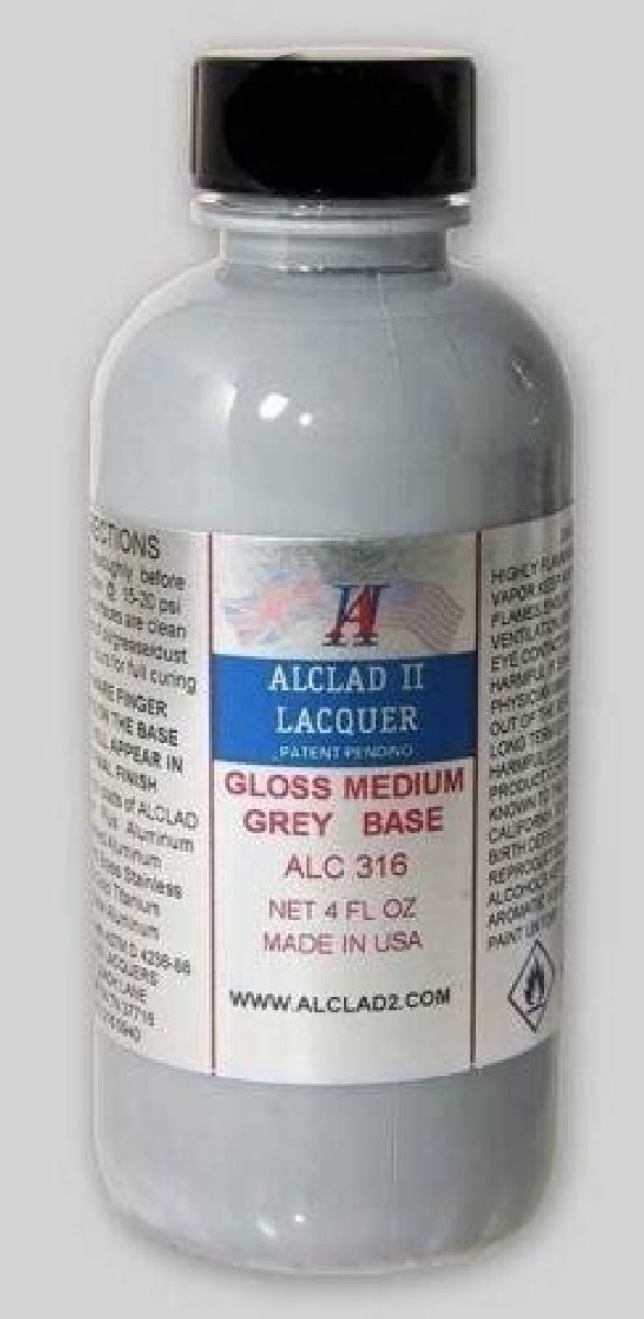 Gloss Medium Grey Base 4oz