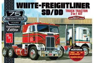 White Freightliner 2-in-1 SC/DD Cabover Tractor