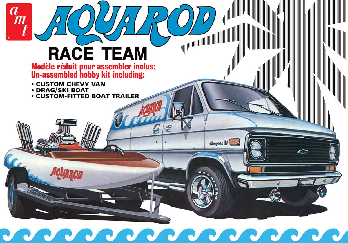 Aqua Rod Race Team 1975 Chevy Van Race Boat & Trailer
