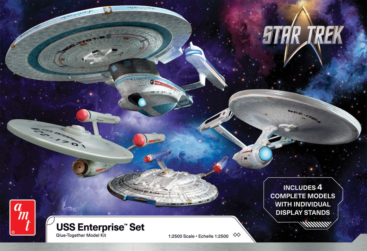 Star Trek U.S.S. Enterprise Four Ship Set Skill 2