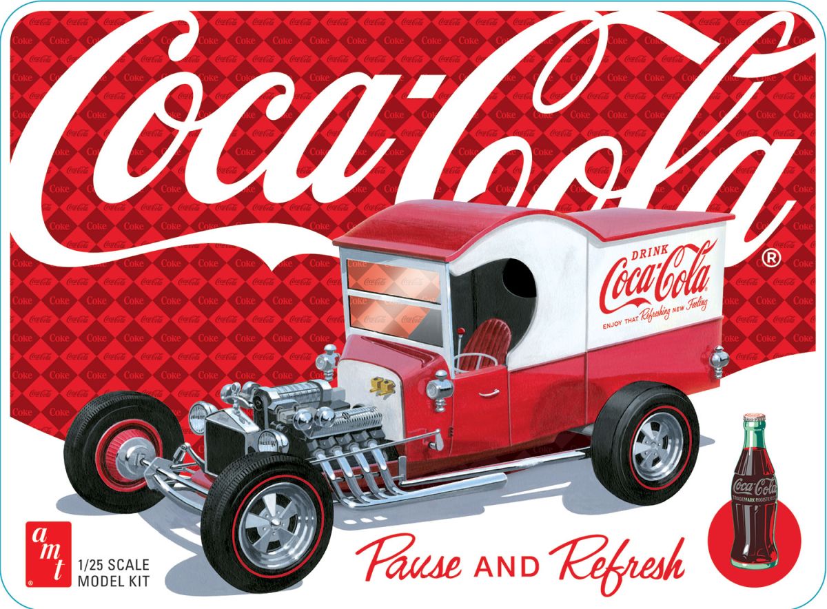 1925 Ford Model T Panel w/Tin Packaging Coca-Cola Ski