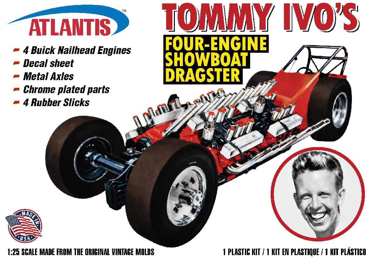 Tommy Ivo's Showboat Four Engine Dragster with 4 Buick 454 N