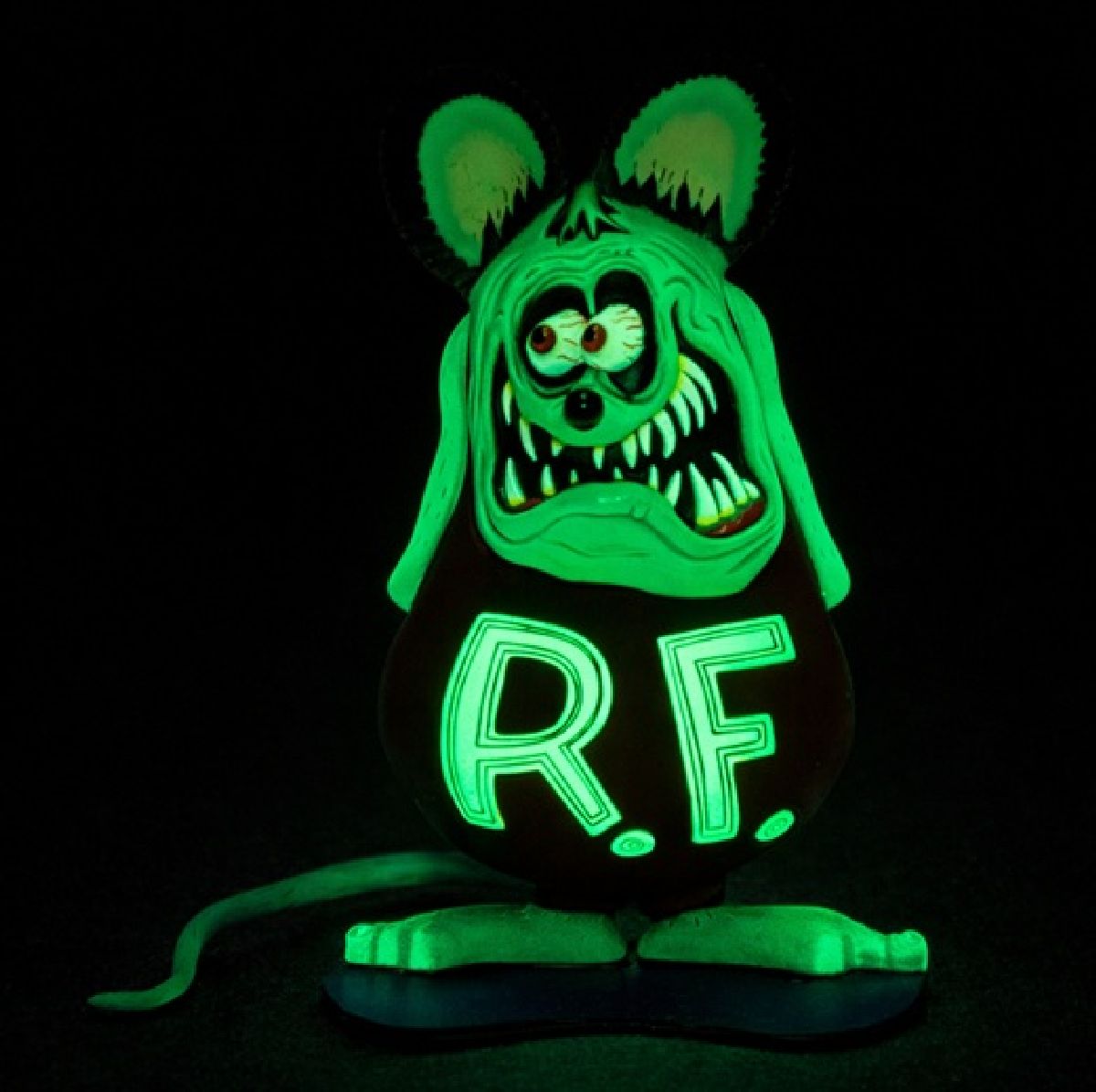 Ed Big Daddy Roth Rat Fink Figure Glow in the Dark