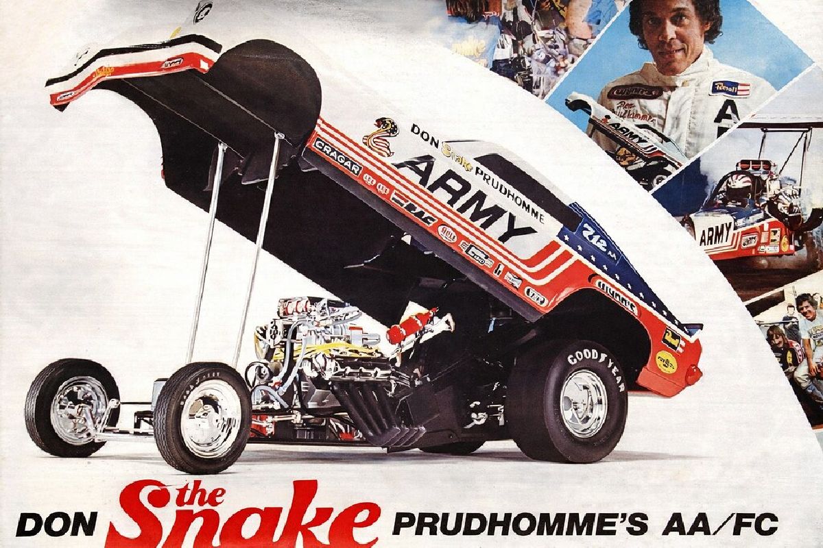 Don Prudhomme The Snake 1974 Army Funny Car