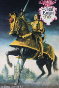 The Gold Knight of Nice on Horseback