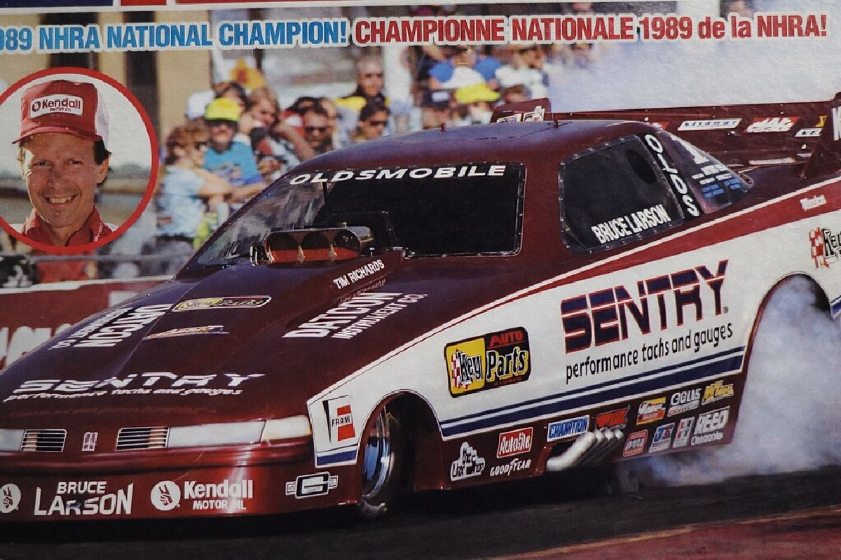 Bruce Larson's Sentry 1989 Oldsmobile Funny Car
