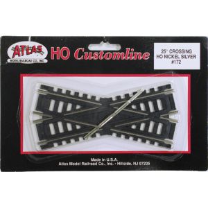 HO Code 100 25* Crossing