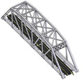 N Code 80 Through Truss Bridge Kit/blk
