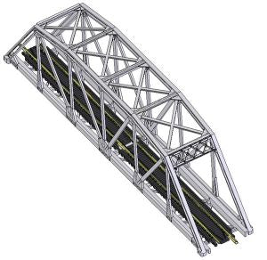N Code 80 Through Truss Bridge Kit/sil