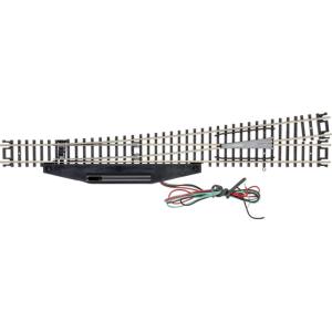 Code 80  Nickel Silver #8 Turnout Left Hand Remote