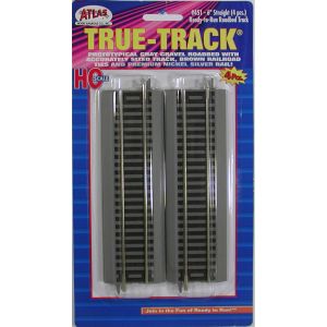 HO True-Track 6'' Straight/4pk