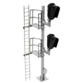 HO Signal Hooded Modern Double Head LH