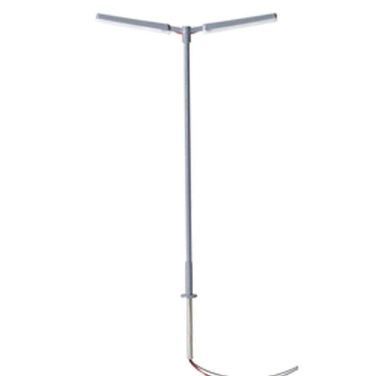 N Double Arm Parking Lot Light Gray Cool White Led (3-Pack)