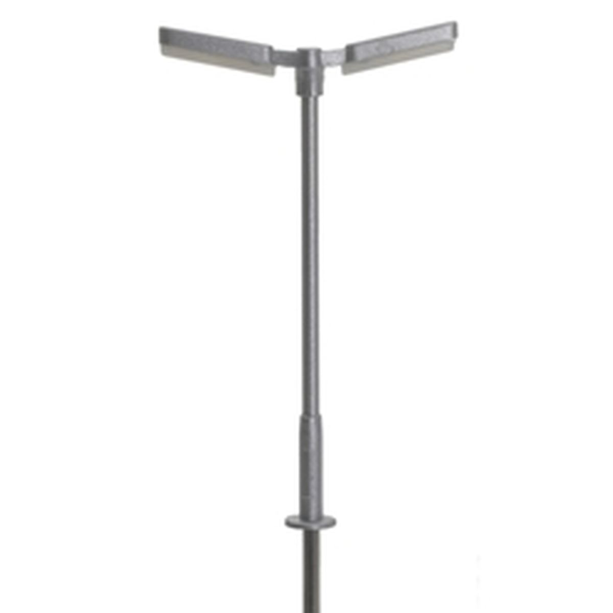 N Double Arm Parking Lot Light Silver Warm Led (3-Pack)