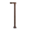 N Single Arm Square Light Bronze 15ft Warm LED (3-pack)