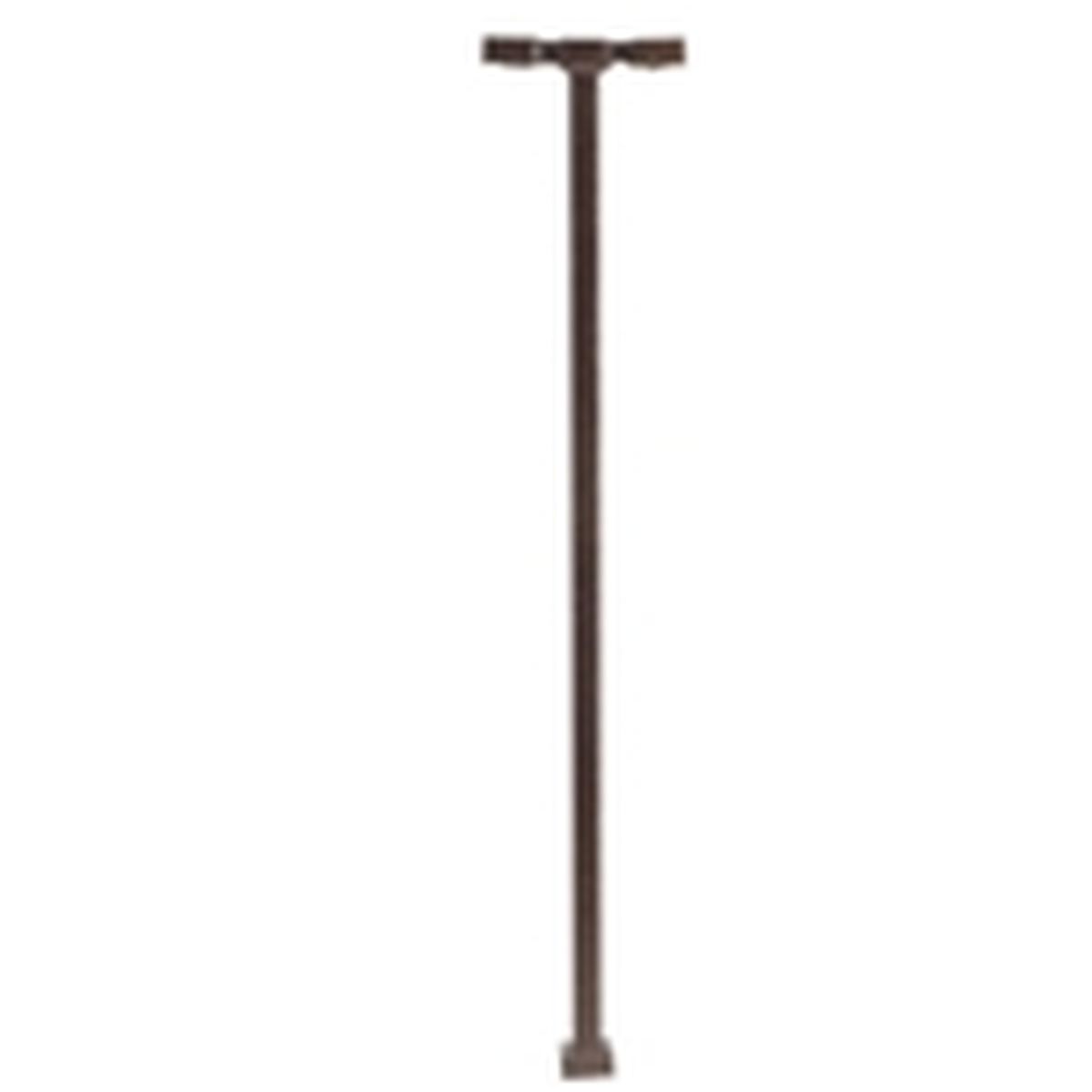 N Double Arm Square Light Bronze 30ft Cool White LED (3-pack