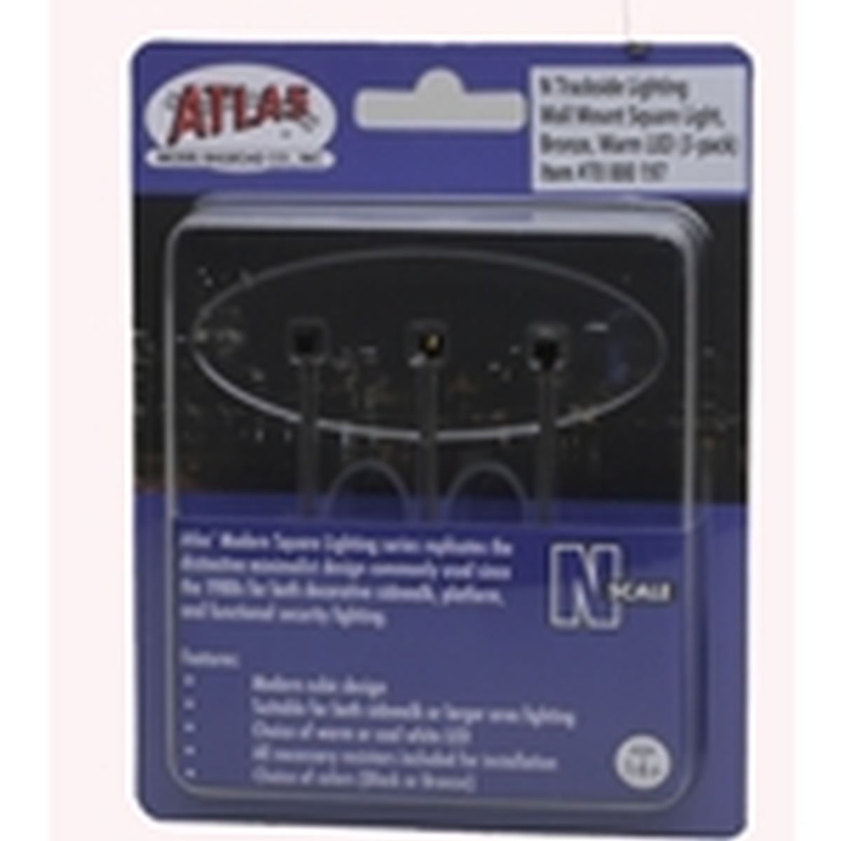 N Wall Mount Square Light Bronze Warm LED (3-pack)