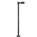 HO Single Arm Square Light Black 15ft Cool White LED (3-pack