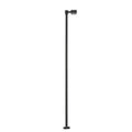 HO Single Arm Square Light Black 30ft Cool White LED (3-pack
