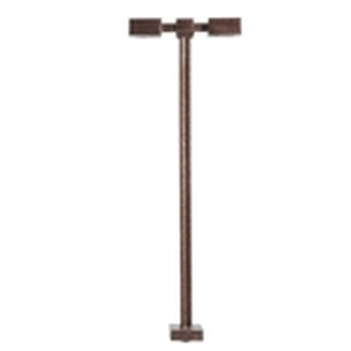 HO Double Arm Square Light Bronze 15ft Warm LED (3-pack)