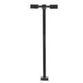 HO Double Arm Square Light Black 15ft Warm LED (3-pack)