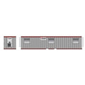 HO Aries Mobile Office Container Gray/Maroon