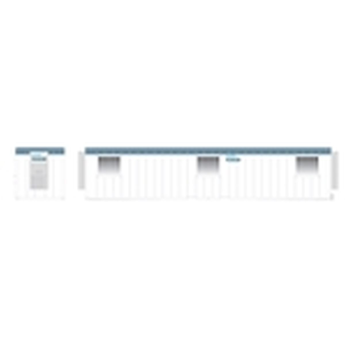 N Wilmot Mobile Office Container White/Blue
