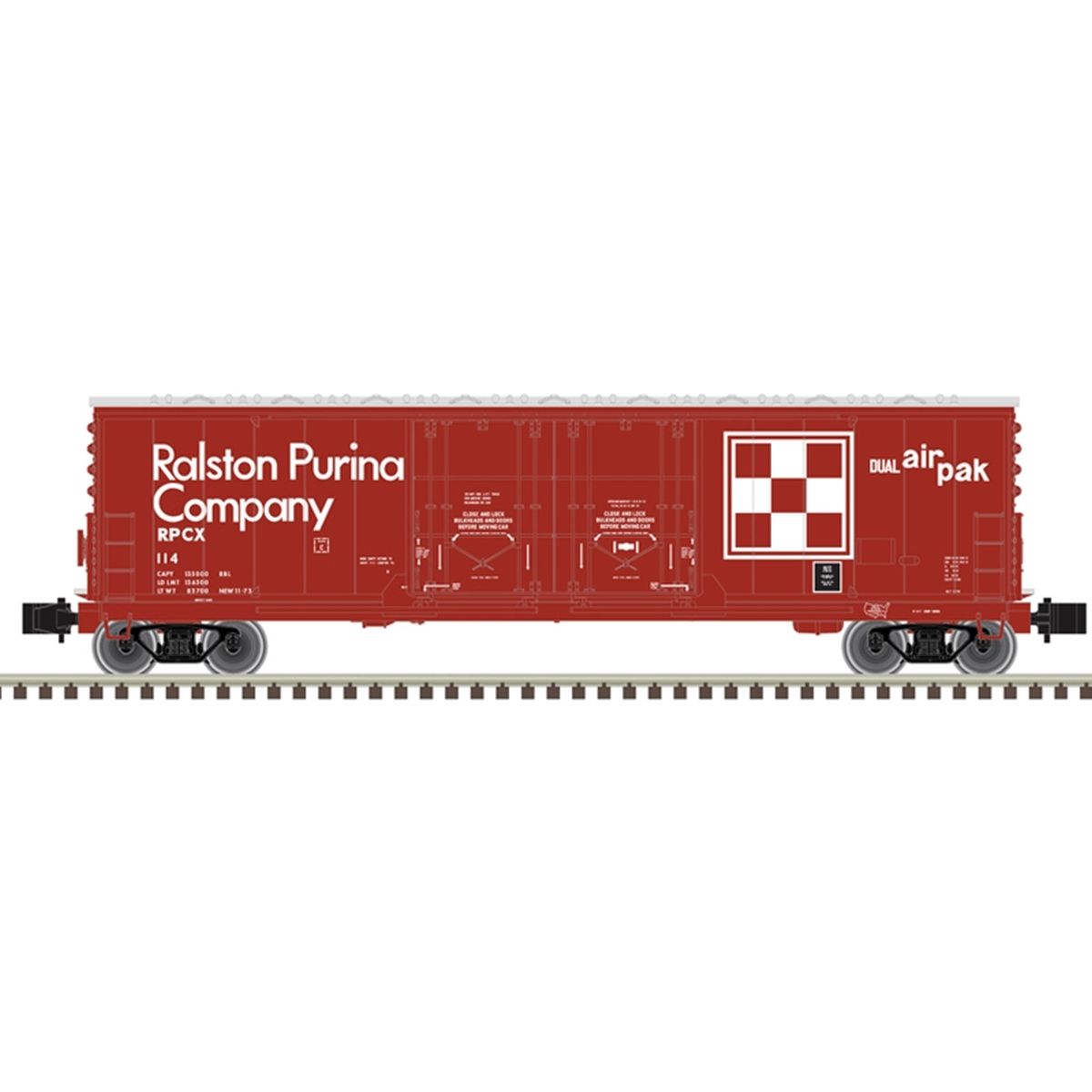 TARIFF Z 53' Boxcar Ralson Purina #132 Red/White
