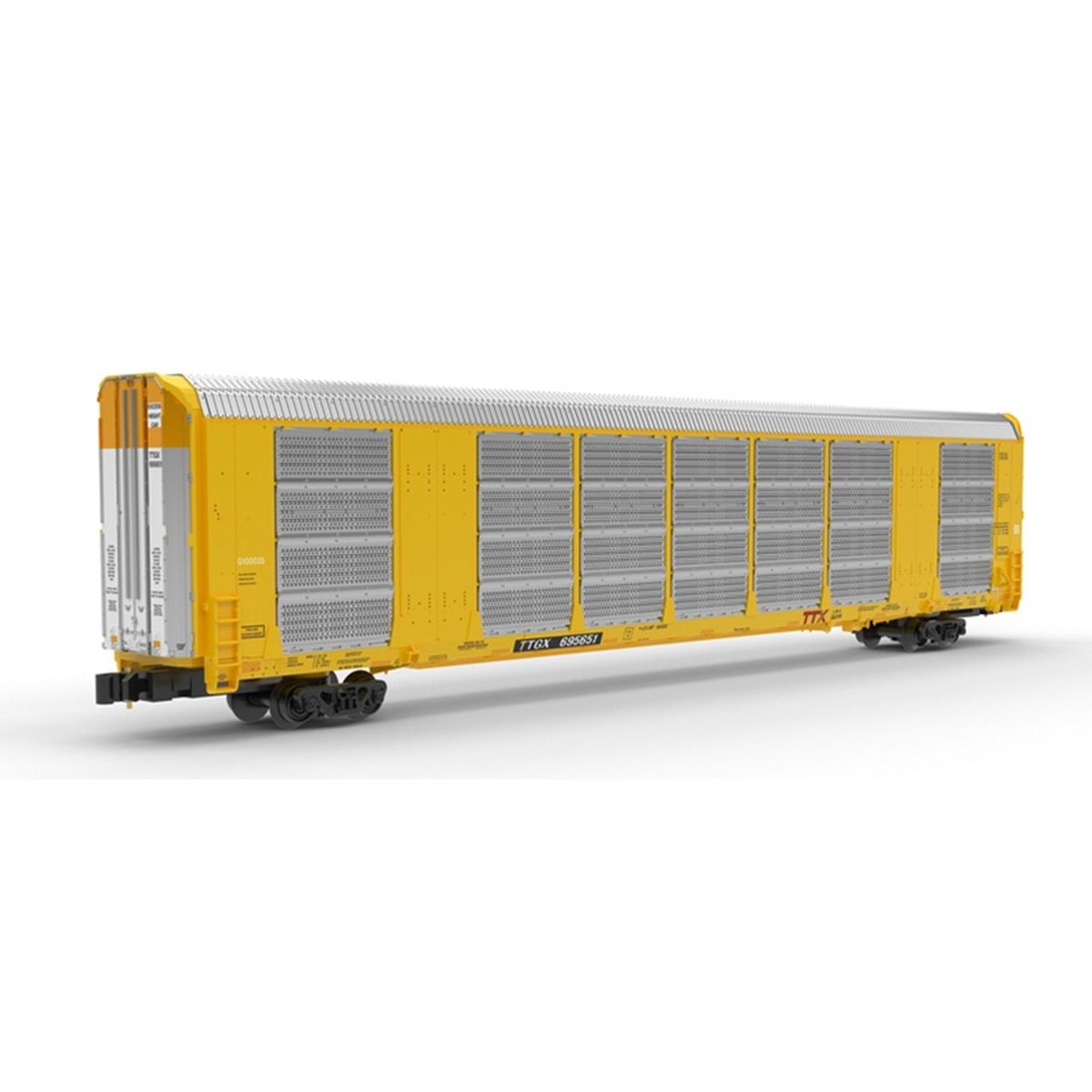 Z Auto Rack TTX #695644 Yellow Red