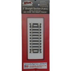 HO Code 100 3'' Straight/4pk