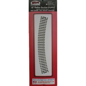 HO Code 100 18'' Radius/6pk
