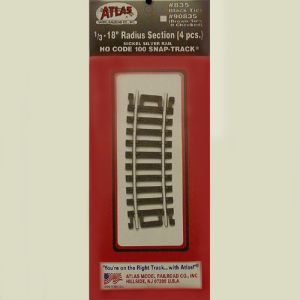 HO Code 100 1/3-18'' Radius/4pk