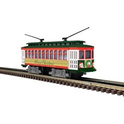 Christmas Trolley 1225 Red/Green/Gold/White