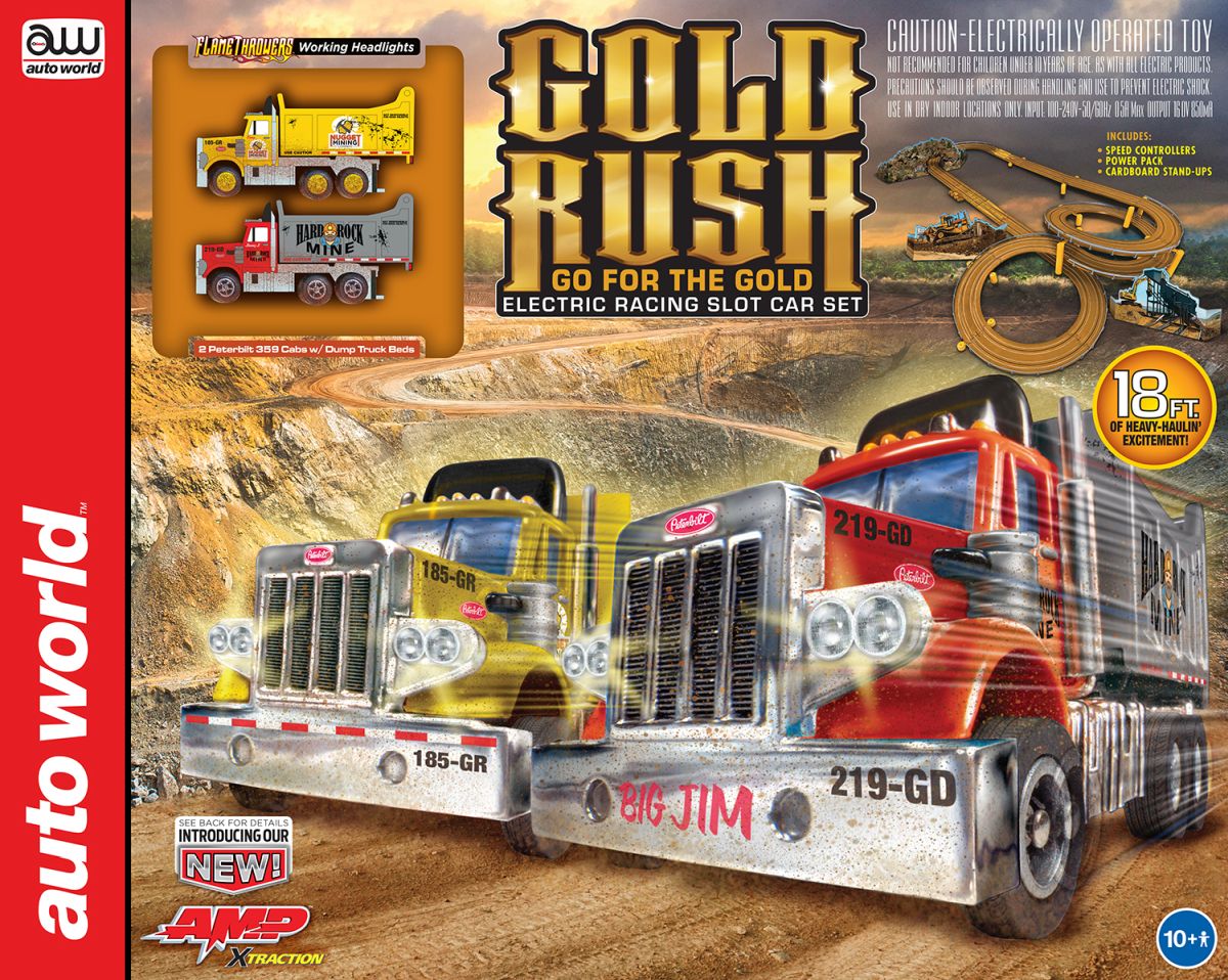 18' Gold Rush * Go for the Gold Slot Race SetPeterbil