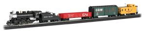 HO UP Pacific Flyer Steam Freight Set/0-6-0