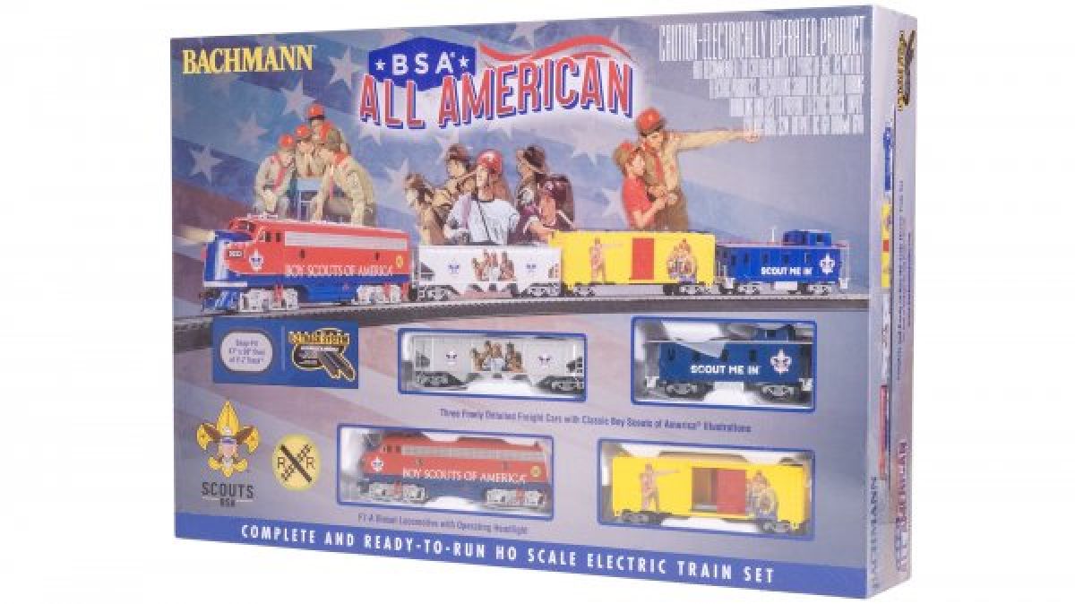 HO BSA Boy Scouts All American Freight Set/F7 Diesel